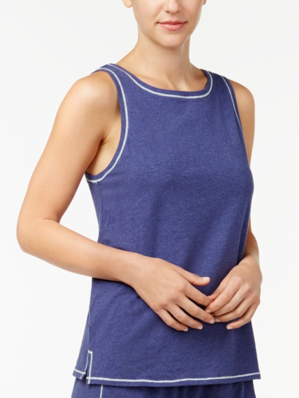 Nautica Womens Sleepwear Brushed Jersey Pajama Tank Top Only,1-Piece